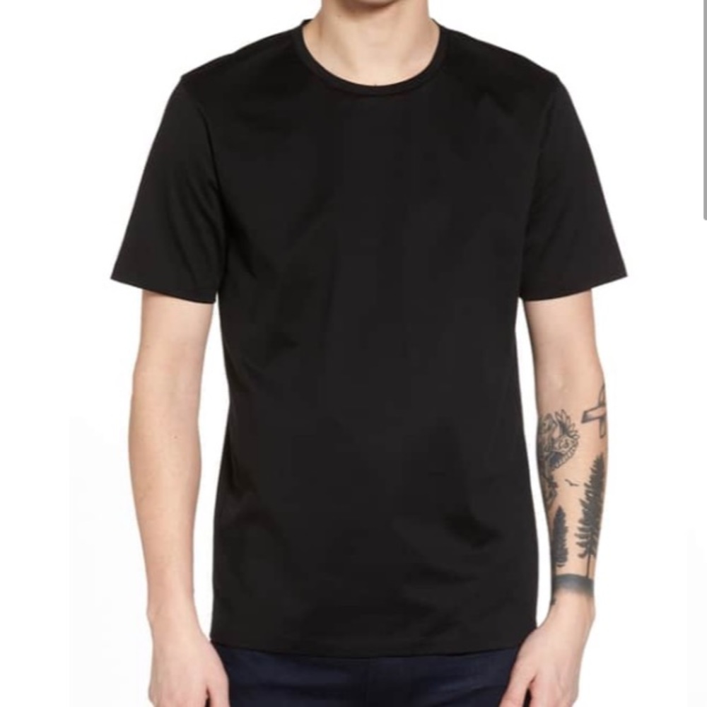 Mercerized Cotton Crewneck T-Shirt